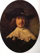 REMBRANDT Harmenszoon van Rijn, Young Man With a Moustache
